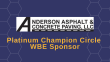 WBCs Platin Champion Circle WBE Sponsor - Anderson Asphalt & Concrete Paving
